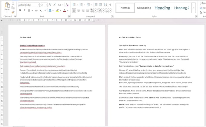 do fast data entry ms word excel formatting