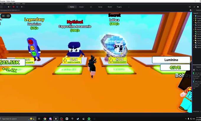 do roblox scripting, full game creation, and roblox development