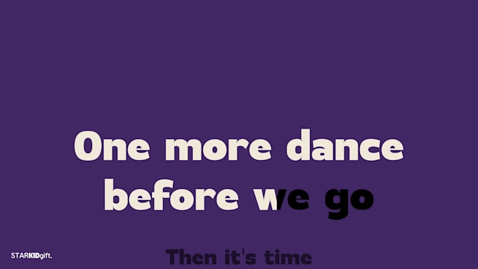 a personalized song and karaoke lyric video