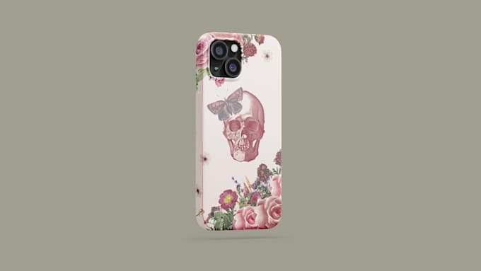 design unique artistic phone case with print ready files