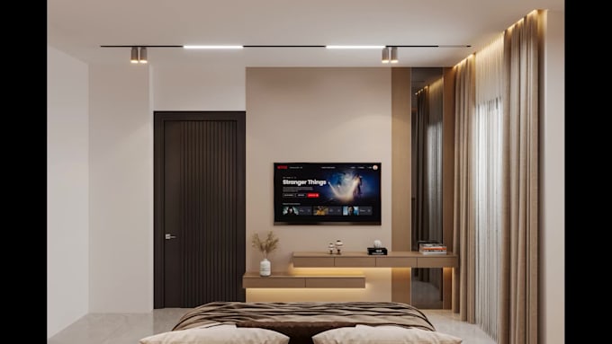 design and rendering modern bedroom interior your apartment