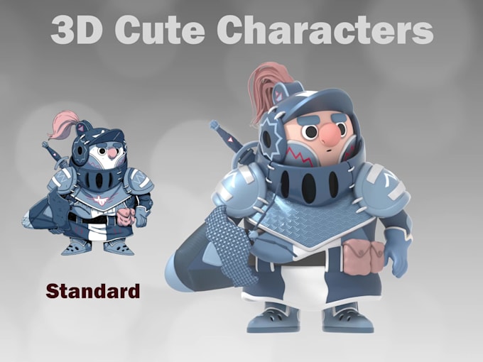 sculpt cute 3d cartoon character models