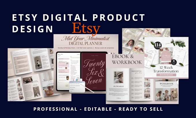 do etsy digital product design for your etsy shop