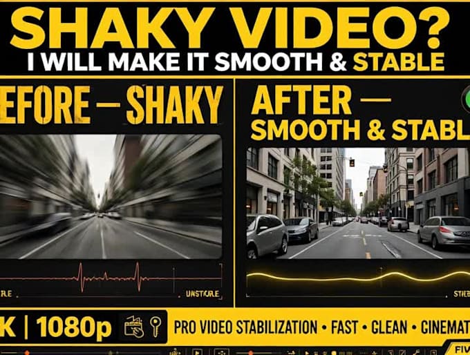 stabilize shaky video and do cinematic color grading
