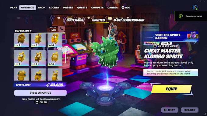 be your fortnite sprite indexing coach