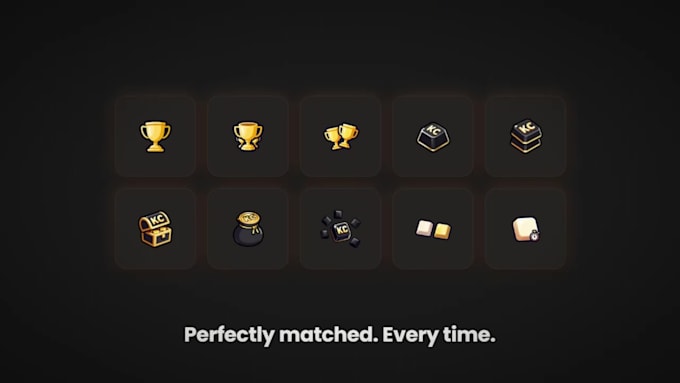 make matching ai icon sets for games apps and UI kits