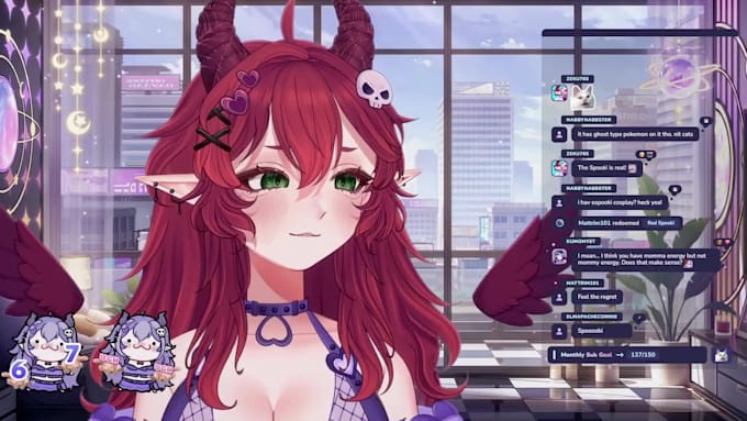 create custom anime live2d vtuber model avatar and rig for twitch and youtube