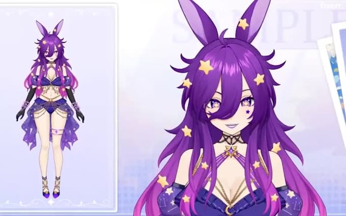design and rig a professional live2d vtuber model for vtube studio