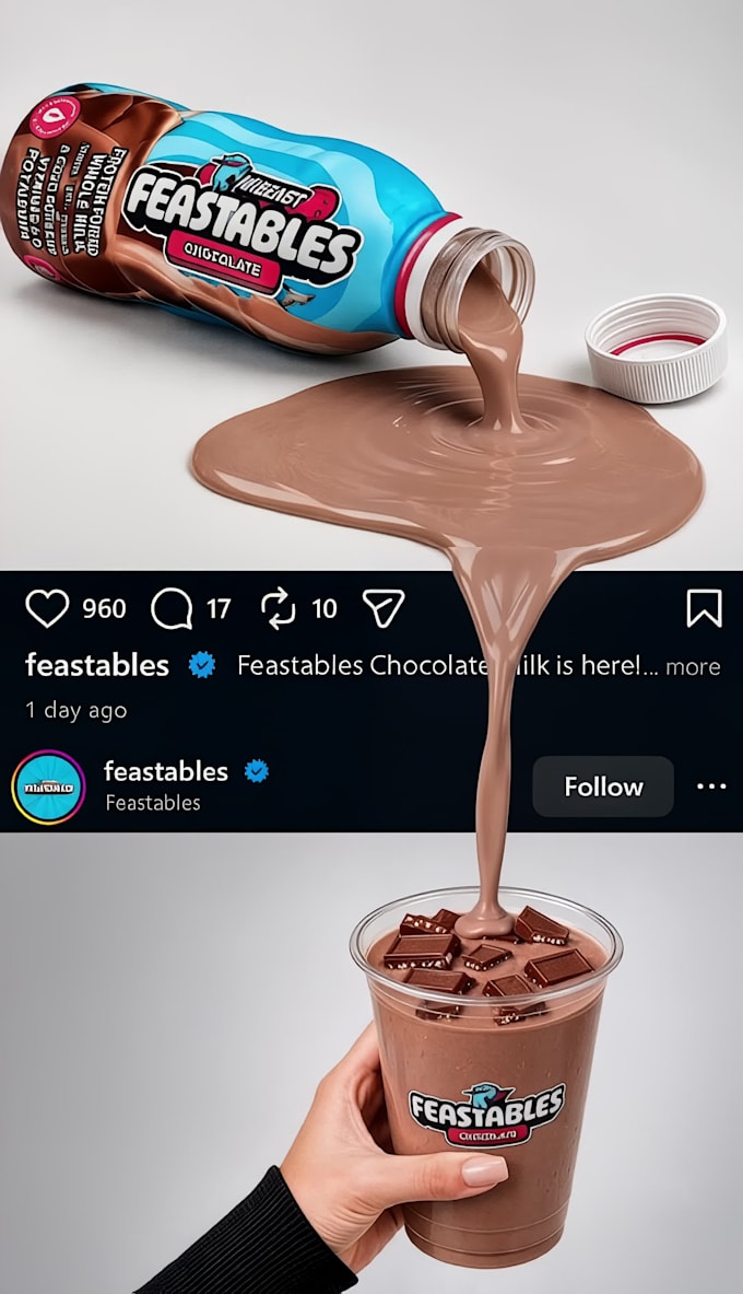 viral split screen cgi illusion video ads for instagram