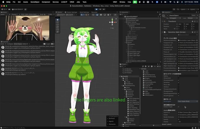 create advanced 3d vtuber burnt peanut filter and vtuber model for streaming