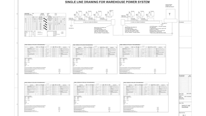 do electrical design for commercial, industrial and domestic loads on autocad