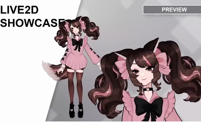 design and rig high quality live2d model custom anime vtuber model, vtuber model