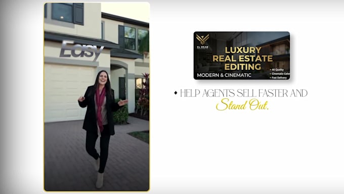 edit a luxurious real estate video to promote your property