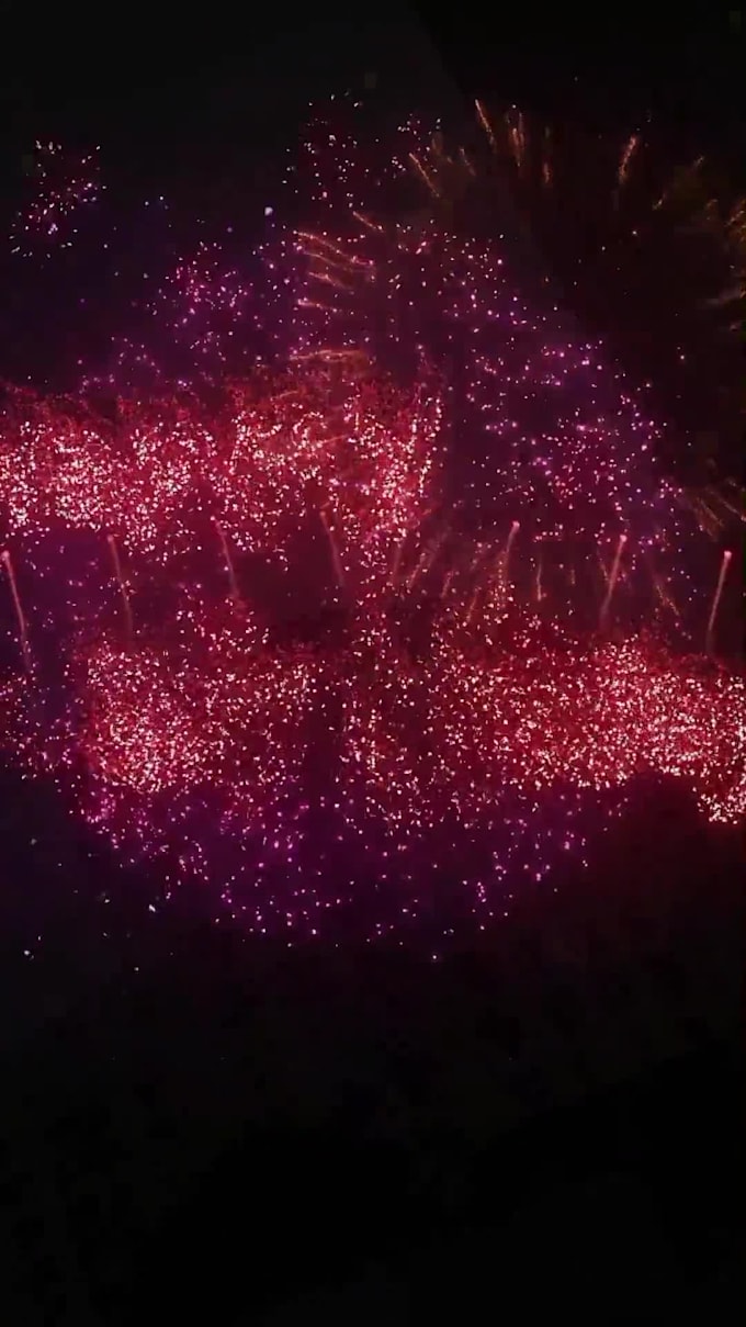 create a custom 10s fireworks blessing video