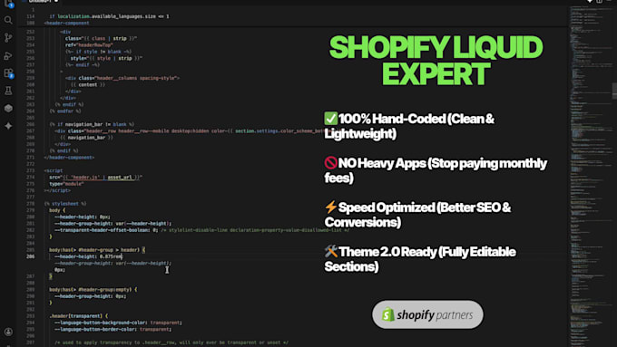fix shopify liquid code bugs, HTML CSS issues and theme errors fast