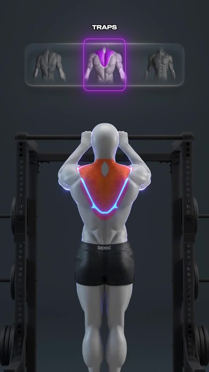 create 3d gym workout animation videos