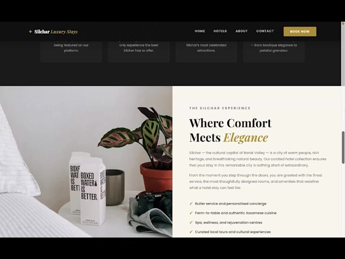 build a premium luxury hotel or resort website