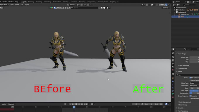 professional mocap cleanup in motionbuilder and blender