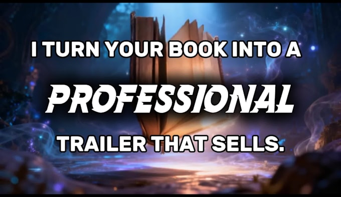 create a cinematic book trailer video to promote your novel