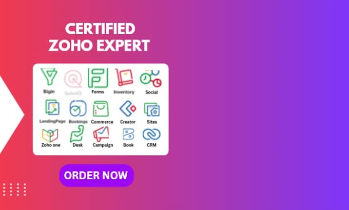 zoho sites zoho commerce zoho projects analytics landing page