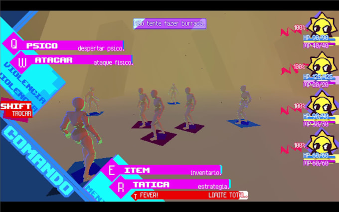 design a persona style game UI for your game