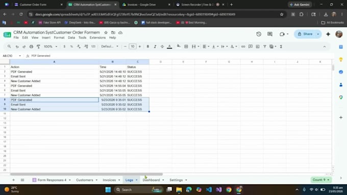 automate google sheets gmail and drive via apps script