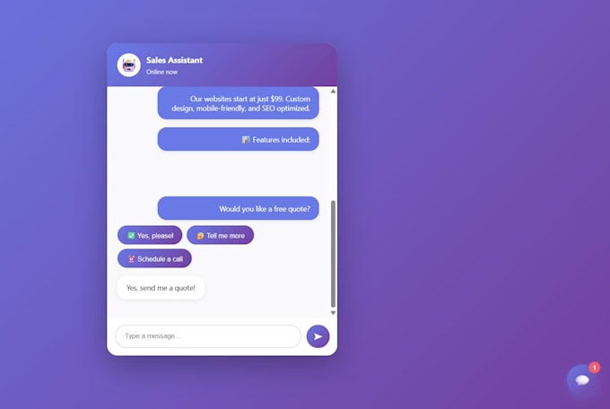 create a custom chatbot for your website