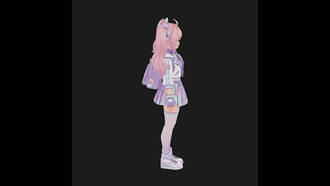 create a custom 3d vtuber model with rigging and vrm setup