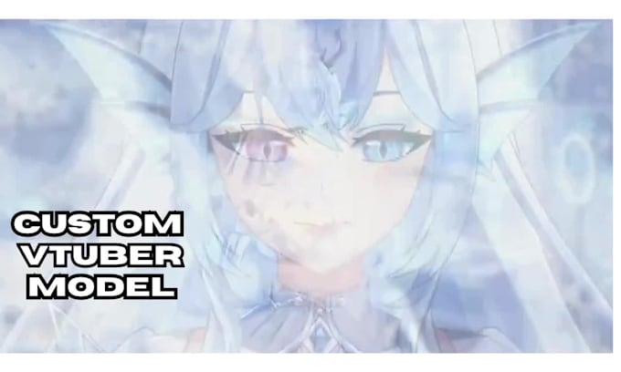 create custom 2d 3d vtuber model vrc with full rigging, vrm , streaming setup