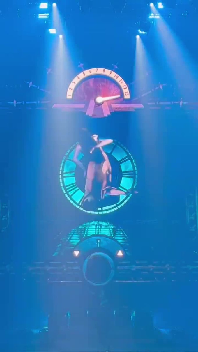 create a halloween concert show led wall concert visual and vj loop