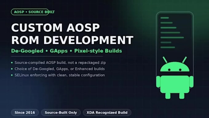 build custom aosp rom for your android smartphone
