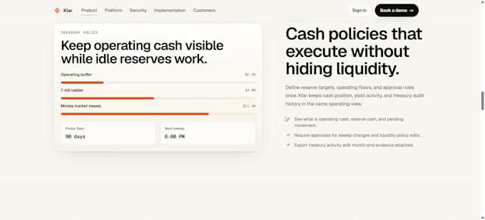 develop a modern saas landing page