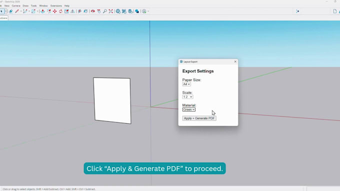 develop a custom sketchup plugin, extension, ruby script, or API tool