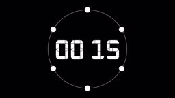do countdown timer for exercise video, gym and workout video, fitness animation