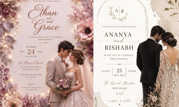 create groom card bridal card