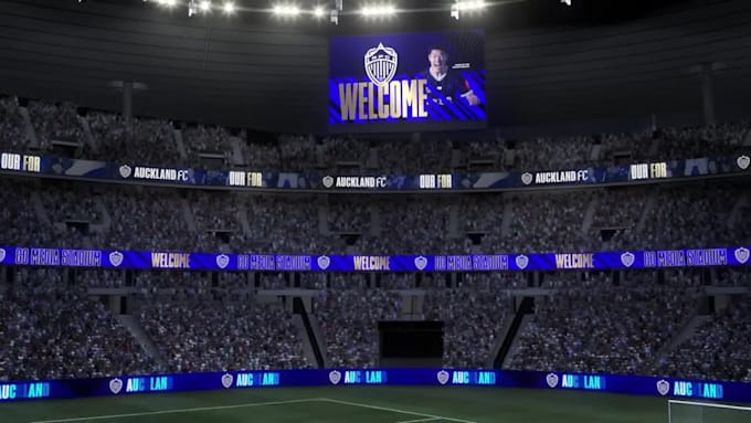 create 3d stadium led, jumbotron and ribbon board animations
