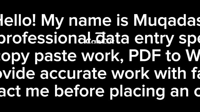do accurate data entry and copy paste work