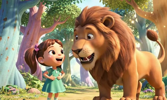create 3d kids animation cartoon animation for kids, 3d animation
