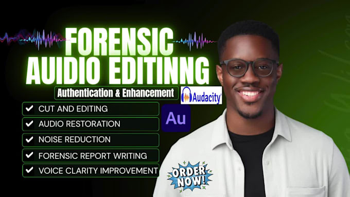 do forensic audio cleanup, detect background voice, and enhance any audio
