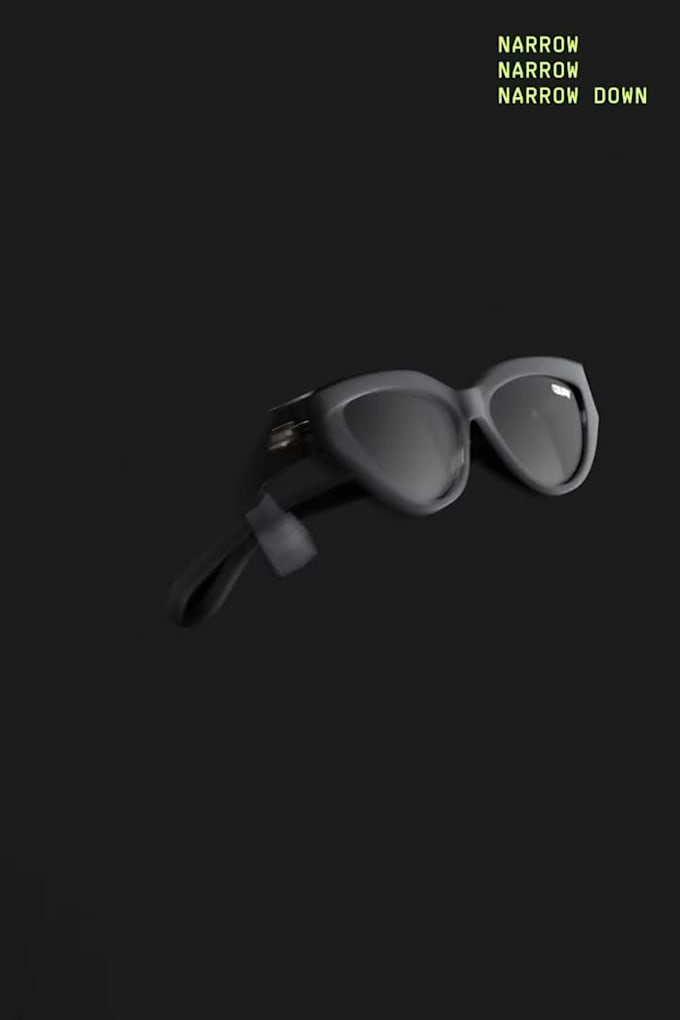 create cinematic 3d sunglasses animation, 3d eyewear designs and 3d rendering
