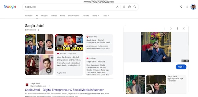 create a verified google knowledge panel for entrepreneur