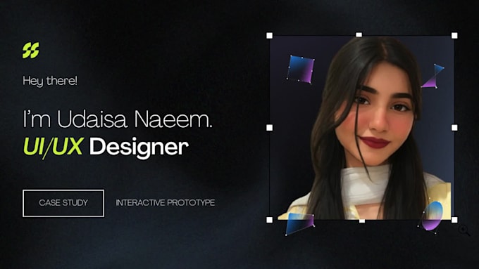 design a modern UI UX portfolio with case studies
