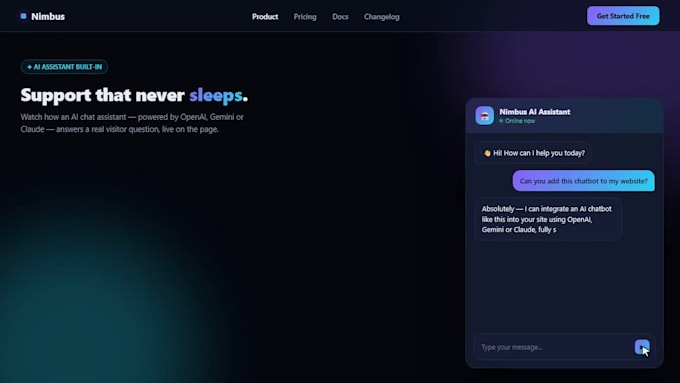 integrate ai features into your website or web application