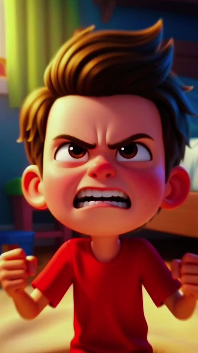 create cute custom 3d kids animation