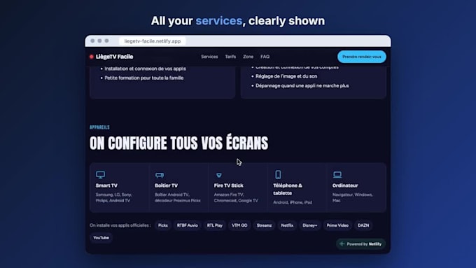 create a modern responsive website for your small business