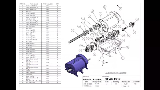 do cad design, cad drawing and 3d modeling