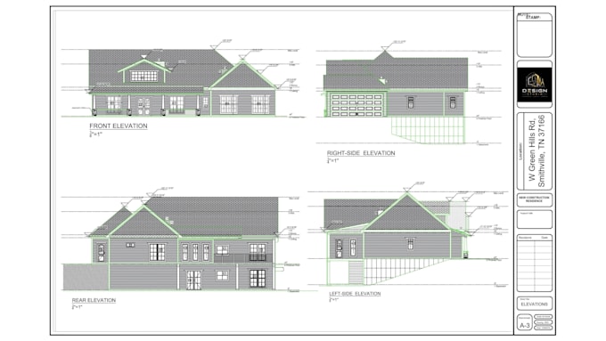 draw city permit drawings, 2d floor plans and construction drawings in autocad