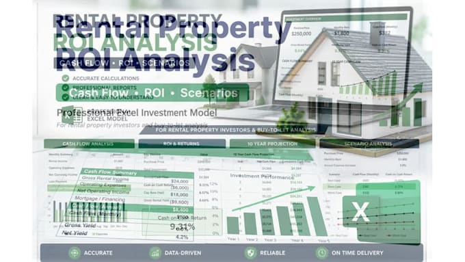 create a rental property ROI and cash flow analysis