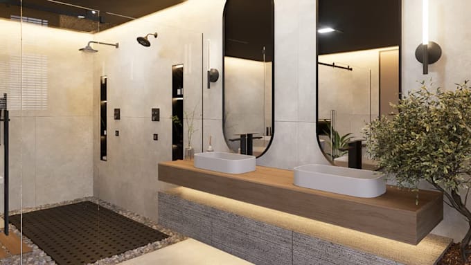 do interior design, interior rendering with realistic rendering using d5 render