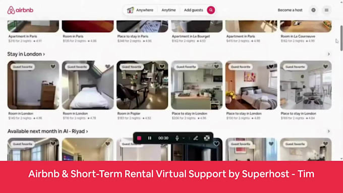 provide airbnb co hosting and SEO listing support